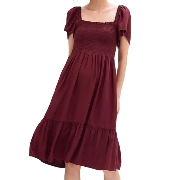 knee length dresses for ladies Elsa Dress Midnight Blue – ATTIRE THE STUDIO main image 1